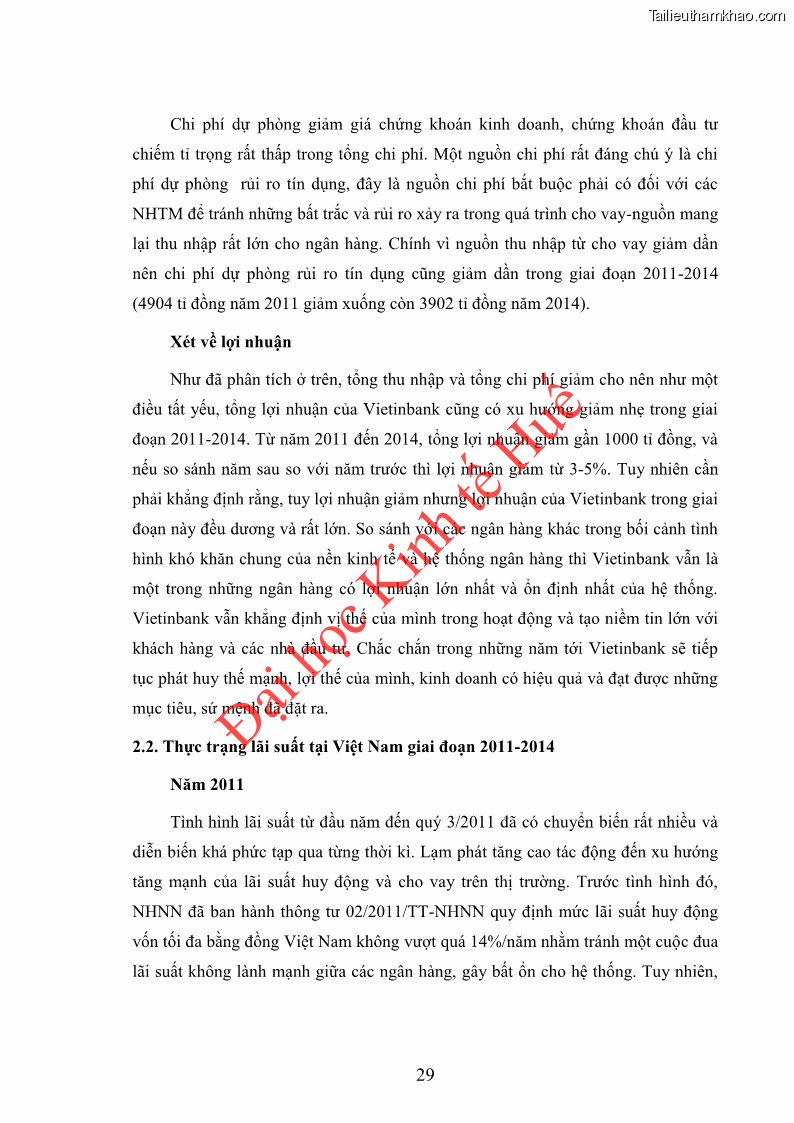 Khóa luận tốt nghiệp Ứng dụng mô hình tái định giá để đo lường rủi ro lãi suất tại Ngân hàng TMCP Công thương Việt Nam - Vietinbank - 4 Trang 39