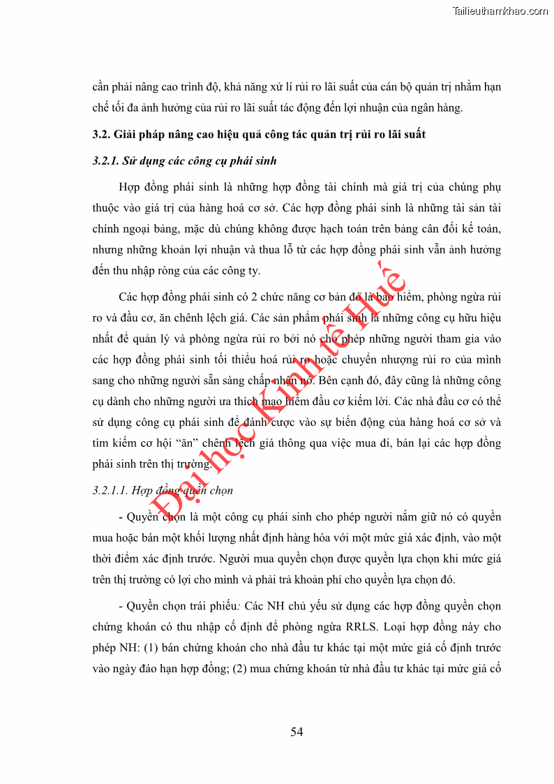 Khóa luận tốt nghiệp Ứng dụng mô hình tái định giá để đo lường rủi ro lãi suất tại Ngân hàng TMCP Công thương Việt Nam - Vietinbank - 6 Trang 64