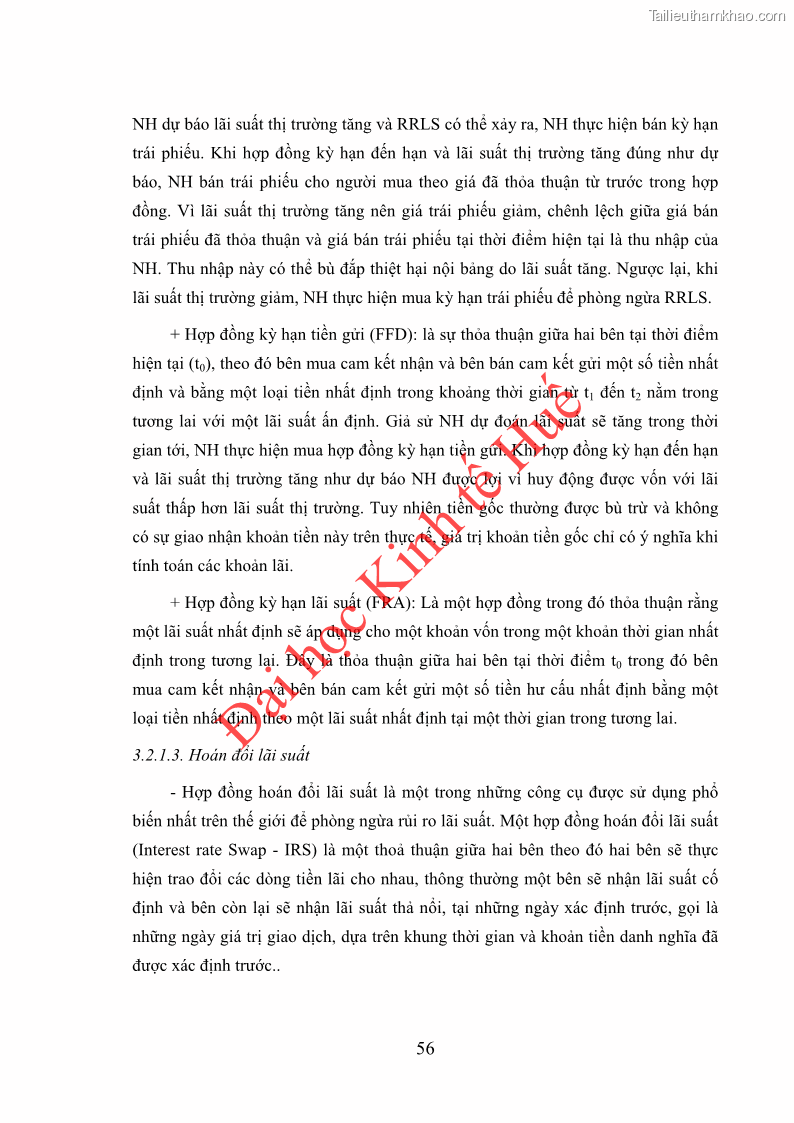 Khóa luận tốt nghiệp Ứng dụng mô hình tái định giá để đo lường rủi ro lãi suất tại Ngân hàng TMCP Công thương Việt Nam - Vietinbank - 6 Trang 66