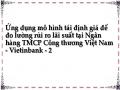 Ứng dụng mô hình tái định giá để đo lường rủi ro lãi suất tại Ngân hàng TMCP Công thương Việt Nam - Vietinbank - 2