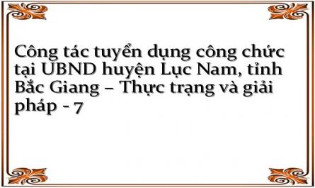 Quy Trình Tuyển Dụng Công Chức Tại Ubnd Huyện Lục Nam, Tỉnh Bắc Giang