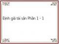 Định giá tài sản Phần 1 - 1