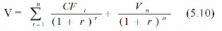 Trong đó V Giá trị doanh nghiệp CF t Thu nhập ròng của doanh nghiệp ở năm thứ t 5