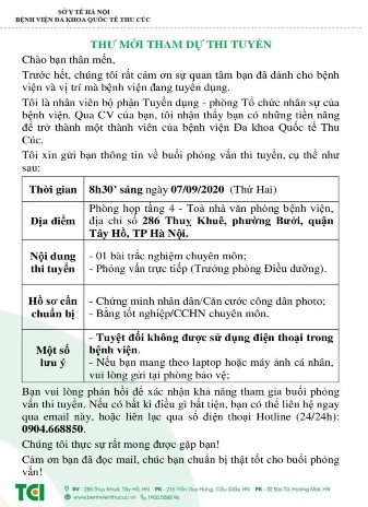 Hộp 2 3 Thư mời thi tuyển qua đường email đối với vị trí ứng viên là Điều 4