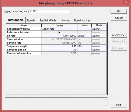 Hình 3 4 Thiết lập các thông số toàn mạng 3 2 2 Sơ đồ hệ thống mạng EPON 3