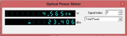 Hình 3 11 Công suất đo tại đầu vào của ONU 1 khi P phát 1dBm Sử dụng thiết bị 14