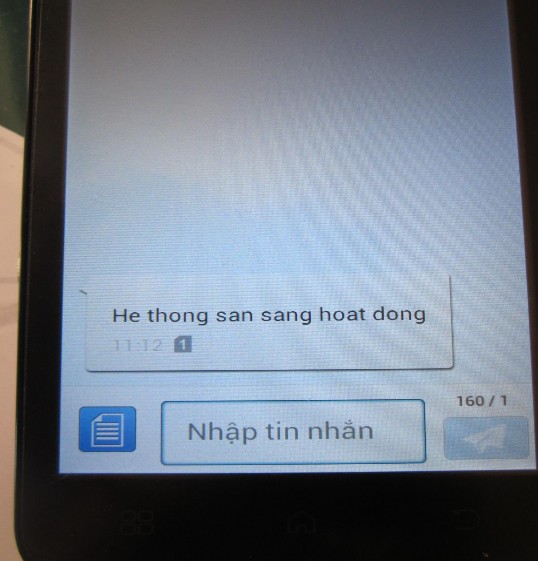 Hình 4 2 Tin nhắn đã được gửi tới điện thoại Hình 4 3 Cảm biến đầu tiên 2