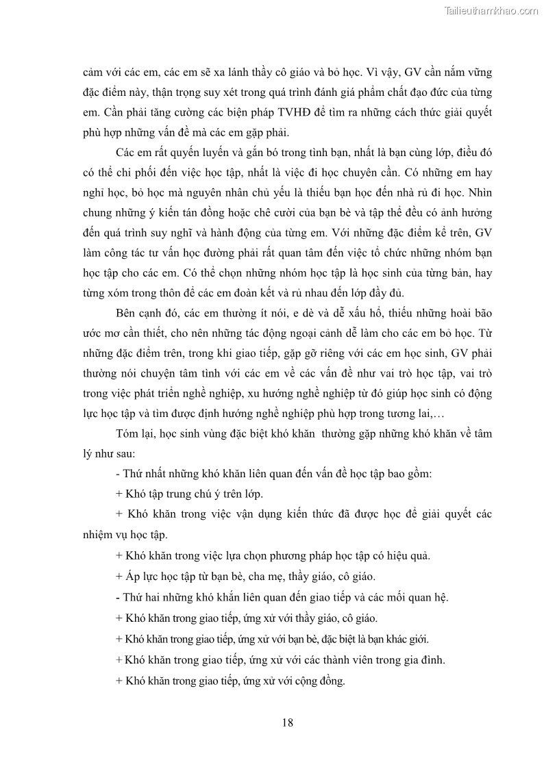 Luận văn thạc sĩ khoa học giáo dục Tổ chức bồi dưỡng kỹ năng tư vấn học đường cho giáo viên trung học phổ thông vùng đặc biệt khó khăn, tỉnh Bắc Kạn - 3 Trang 28