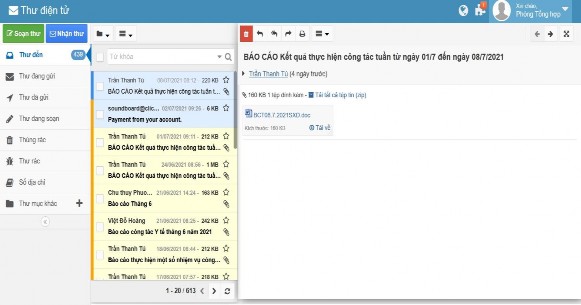 Hình 2 2 Giao diện hệ thống Thư điện tử công vụ tỉnh Nguồn http mail daklak gov 2