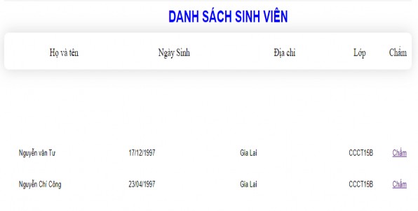 Hình 4 5 Danh sách sinh viên chọn để Duyệt 7