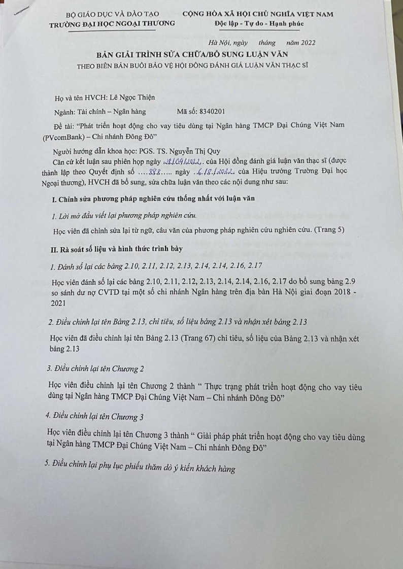 Phát triển hoạt động cho vay tiêu dùng tại Ngân hàng TMCP Đại Chúng Việt Nam PVcomBank - Chi nhánh Đông Đô - 16 1