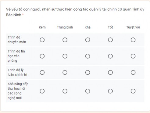 Xử lý kết quả dữ liệu bảng hỏi Nội dung câu hỏi Phân loại Kết quả Giới 2