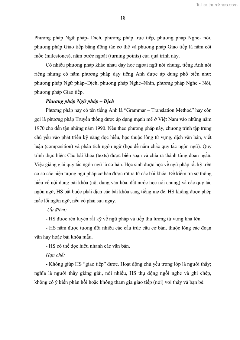 Luận văn thạc sĩ khoa học giáo dục Quản lý hoạt động giảng dạy môn Tiếng Anh ở trường trung học cơ sở huyện Tam Bình, tỉnh Vĩnh Long - 3 Trang 27