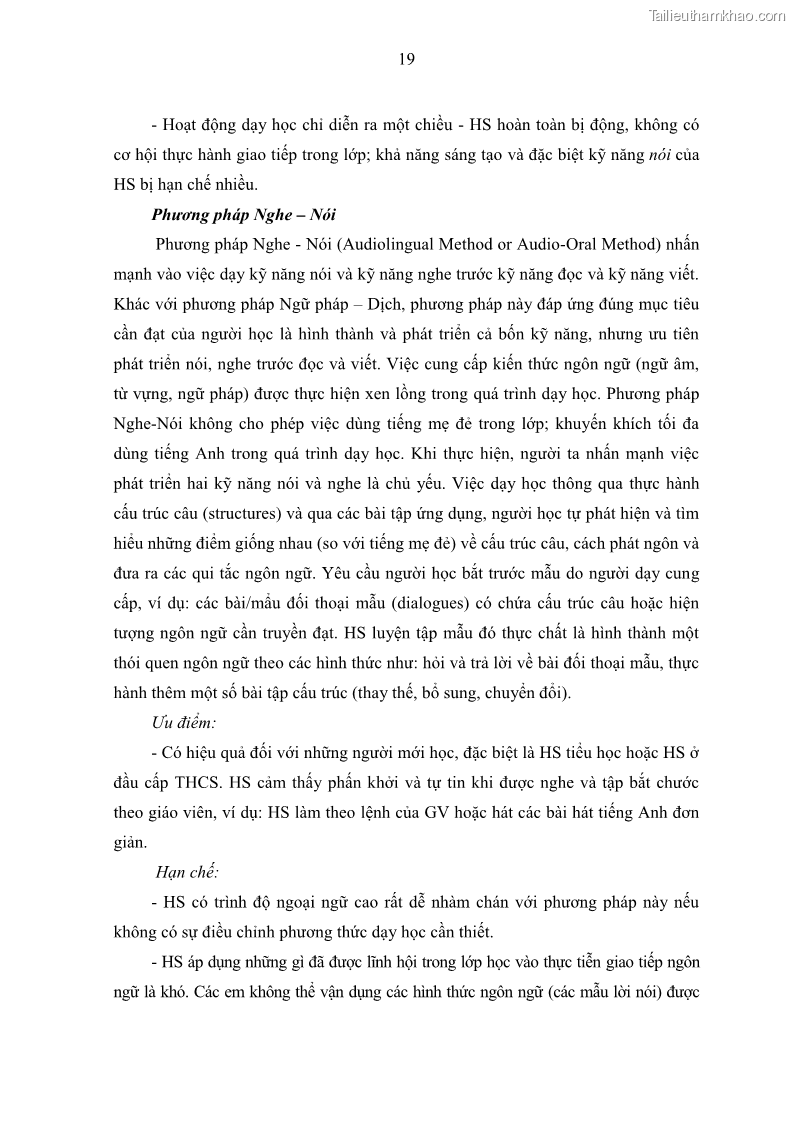 Luận văn thạc sĩ khoa học giáo dục Quản lý hoạt động giảng dạy môn Tiếng Anh ở trường trung học cơ sở huyện Tam Bình, tỉnh Vĩnh Long - 3 Trang 28