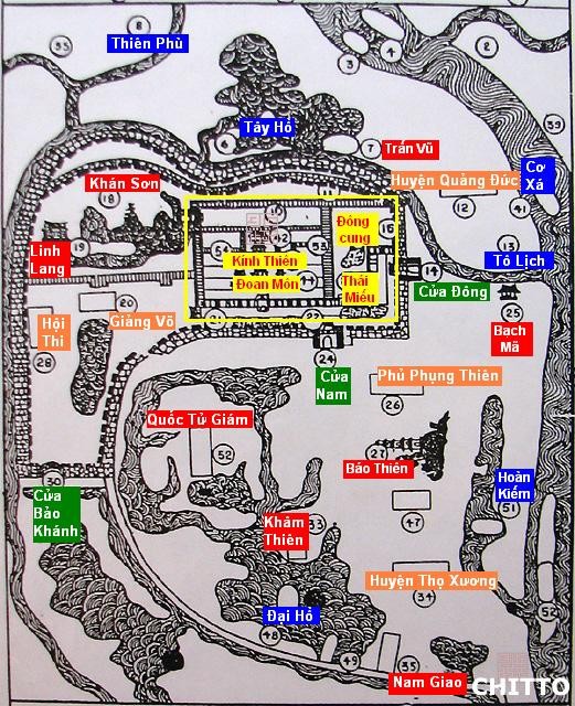 Bảnđồ Thăng Long Tứ trấn Thăng Long Tứ trấn trên bản đồ HN Thăng Long Tứ 1