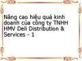 Nâng cao hiệu quả kinh doanh của công ty TNHH HMV Deli Distribution & Services - 1