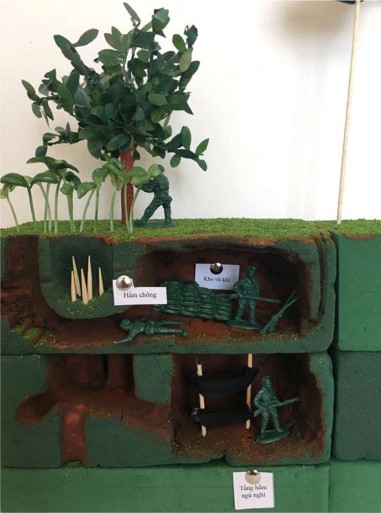 Bước 6 Gắn các chi tiết cây lá cành hình người đèn pin … tạo hiệu ứng sinh 5