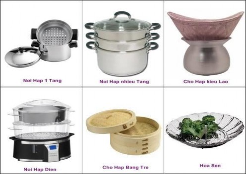 Lồng nồi hấp Hấp là một hình thức làm chín thực phẩm bằng hơi nước Dụng 4