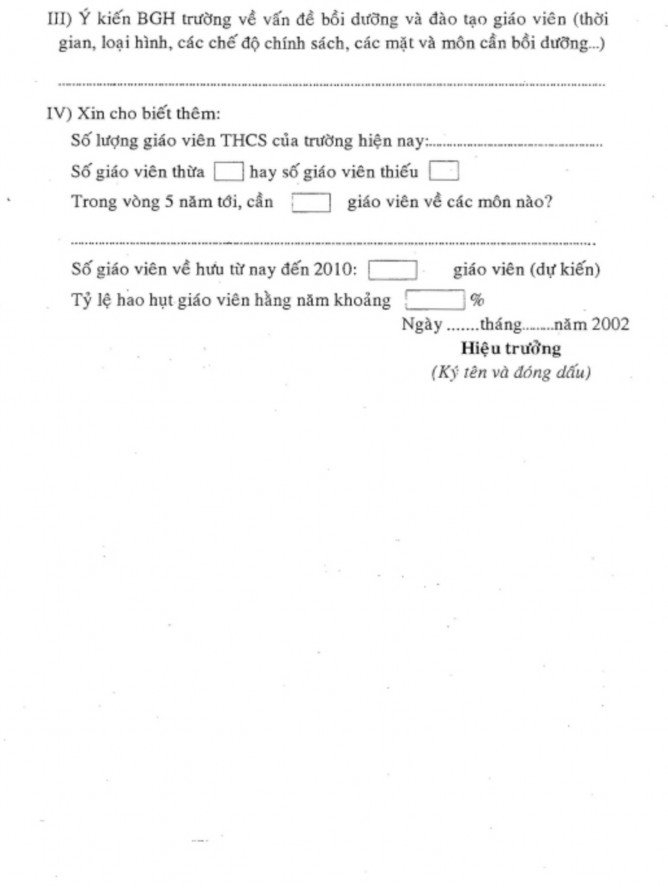 Thực trạng đội ngũ giáo viên trung học cơ sở tỉnh Sóc Trăng hiện nay và định hướng kế hoạch đào tạo, bồi dưỡng đội ngũ này đến năm 2010 - 11 4