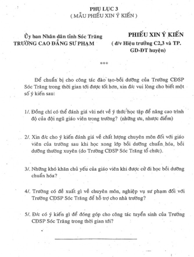 Thực trạng đội ngũ giáo viên trung học cơ sở tỉnh Sóc Trăng hiện nay và định hướng kế hoạch đào tạo, bồi dưỡng đội ngũ này đến năm 2010 - 11 5