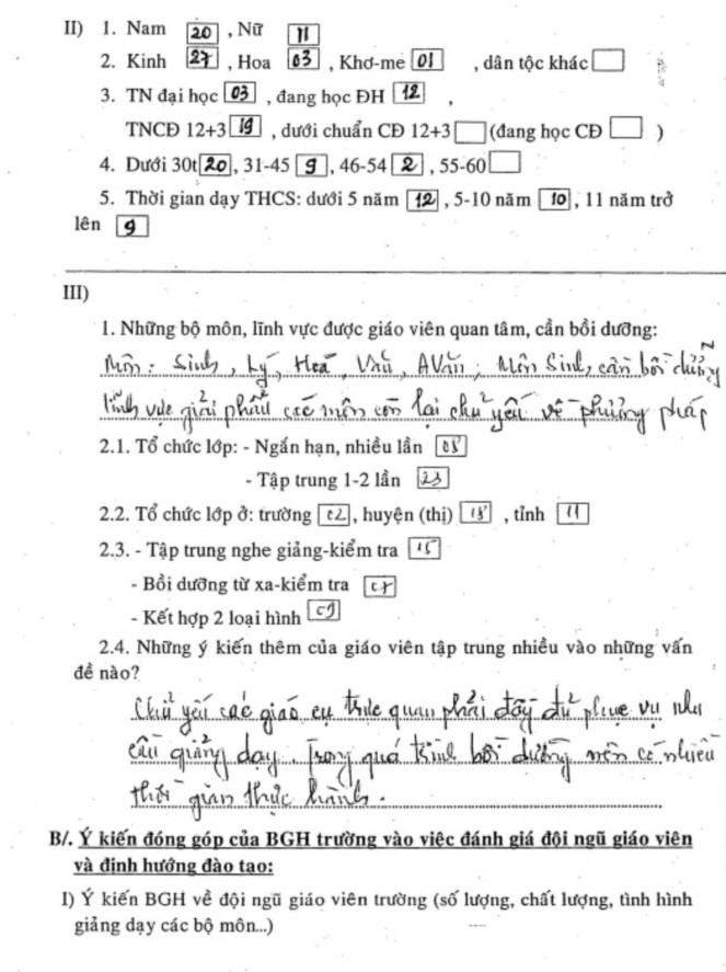 Thực trạng đội ngũ giáo viên trung học cơ sở tỉnh Sóc Trăng hiện nay và định hướng kế hoạch đào tạo, bồi dưỡng đội ngũ này đến năm 2010 - 11 7