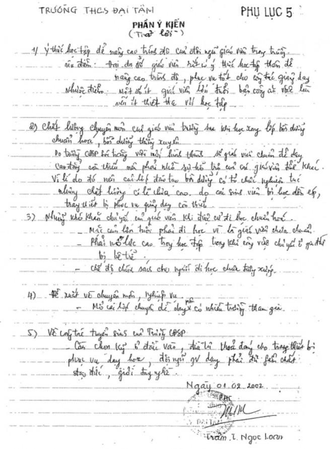 Thực trạng đội ngũ giáo viên trung học cơ sở tỉnh Sóc Trăng hiện nay và định hướng kế hoạch đào tạo, bồi dưỡng đội ngũ này đến năm 2010 - 12 2
