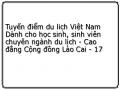 Một Số Tuyến Và Chương Trình Du Lịch Xuất Phát Từ Tp. Hồ Chí Minh