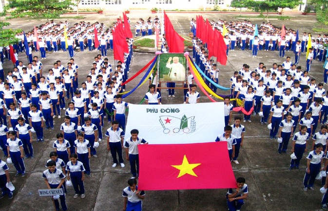 Học sinh Tiền Giang tham gia hội khoẻ của Tỉnh Nguồn Ảnh lưu trữ tại Sở 11