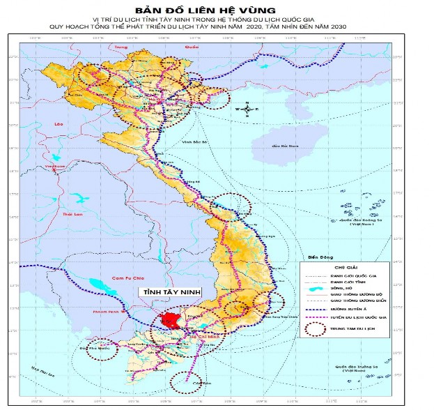 a Vị trí địa lý Tây Ninh là tỉnh biên giới thuộc vùng Đông Nam Bộ ĐNB nằm 1