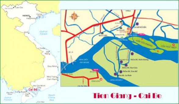 Hình 2 1 Bản đồ Tiền Giang – Cái Bè 2 1 1 Quá trình phát triển du lịch ở 1