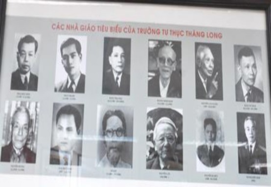 Hình 6 Ảnh chân dung các nhà giáo tiêu biểu của Trường tư thục Thăng Long Thầy 6