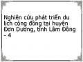 Nghiên cứu phát triển du lịch cộng đồng tại huyện Đơn Dương, tỉnh Lâm Đồng - 4