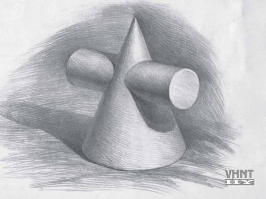 5 4 Bài vẽ khối cơ bản của lớp thực nghiệm nguồn tác giả chụp 5 5 Bài vẽ 4