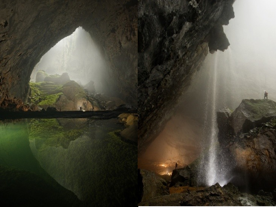 Hình 3 2 Hồ và Thác nước trong hang Sơn Đoòng Nguồn Tác giả tổng hợp Một 2