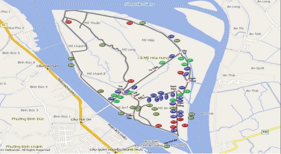 III PHƯƠNG TIỆN DI CHUYỂN TRÊN CÙ LAO ÔNG HỔ IV BẢN ĐỒ DU LỊCH CÙ LAO ÔNG HỔ 6
