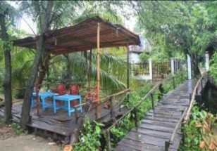 Hình ảnh Homestay trên cù lao Ông Hổ Dịch vụ ẩm thực trong nhà cổ Sân vườn 11