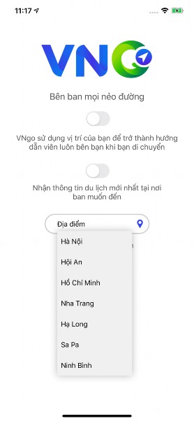 Giao diện khảo sát này giúp cho người dùng có thể tùy chọn được ngôn ngữ 4