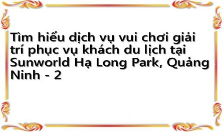 Tìm hiểu dịch vụ vui chơi giải trí phục vụ khách du lịch tại Sunworld Hạ Long Park, Quảng Ninh - 2