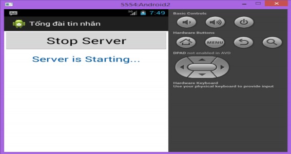Hình 4 25 Thiết bị đã khởi động sẵn sang nhận tin  Giao diện người dùng 14