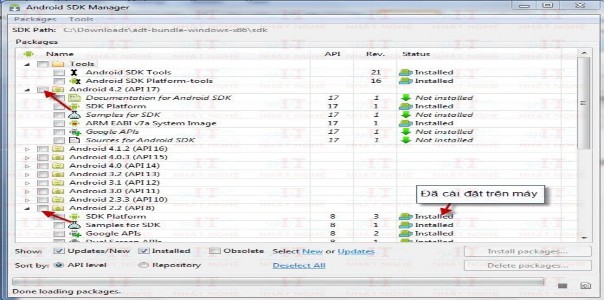Chạy thử máy ảo Trong Eclipse chọn Window Android Vituarl Device Manager Thiết lập 9