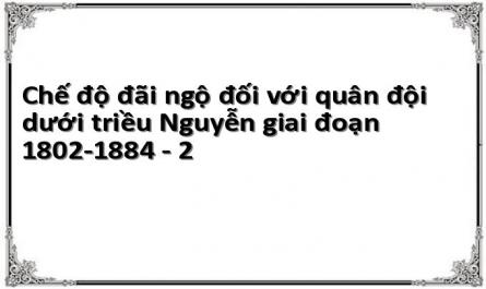 Chế độ đãi ngộ đối với quân đội dưới triều Nguyễn giai đoạn 1802-1884 - 2