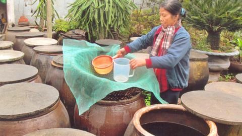 Hình ảnh sản xuất nướn mắm ở xã Giao Châu Làng làm muối Văn Lý làm đồng 7