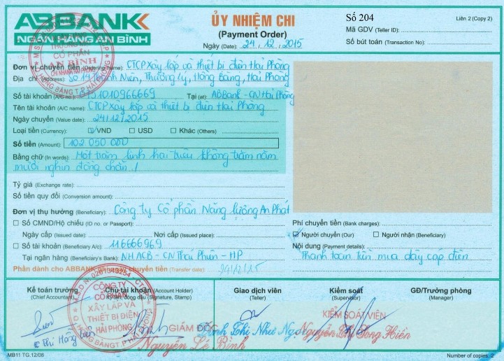 Nguồn số liệu Phòng kế toán Công ty Cổ phần Xây lắp và Thiết bị điện 3