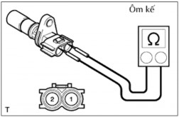 Hình 13 3 Đo điện trở cảm biến vị trí trục khuỷu Đo điện trở theo các giá 8