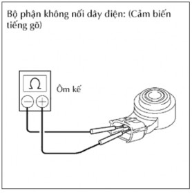 Hình 6 2 Kiểm tra cảm biến tiếng gõ Đo điện trở theo các giá trị trong bảng 4