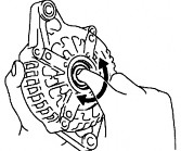 Kiểm tra cụm giá đỡ chổi than Dùng thước cặp đo chiều dài của chổi than 6