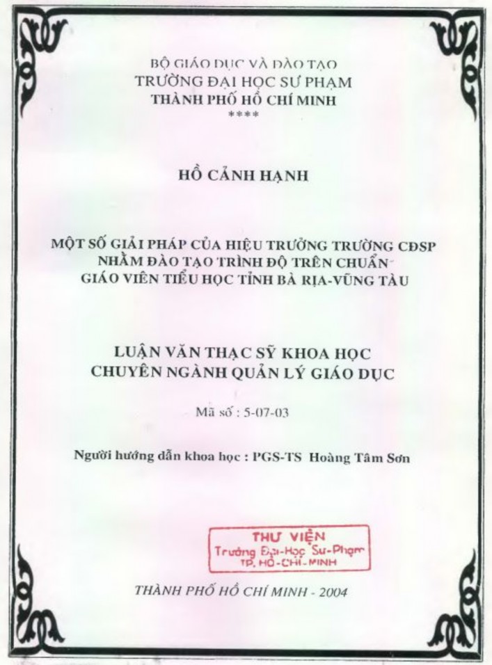 LỜI NÓI ĐẦU Xây dựng và phát triển đội ngũ giáo viên là giải pháp có 1