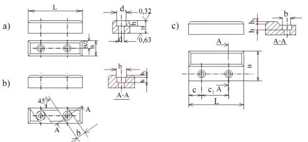 Hình 2 5 Các loại phiến tì Loại 2 5a phiến tì phẳng đơn giản dễ chế tạo có 1