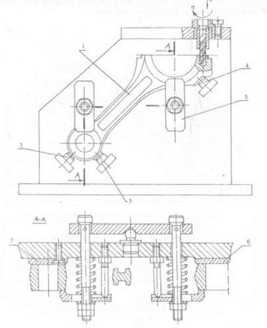 Hình 5 3 Đồ gá khoan lỗ lắp ráp của tay biên 1 2 3 Đồ gá khoan lỗ đầu lớn 3