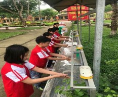 Hình 3 Cổng trường THCS Thị trấn Đu Nguồn Tác giả Hình 4 Công trình nước 5